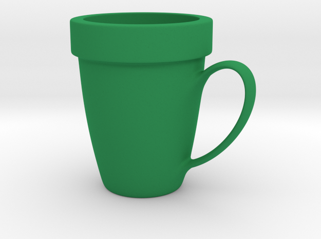 Coffee mug #9 - Super Mario warp pipe in Green Processed Versatile Plastic