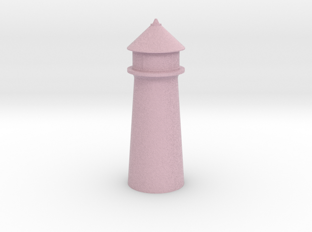 Lighthouse in Pastel Magenta in Full Color Sandstone