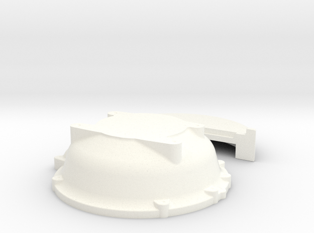 1/12 Buick Nailhead Bellhousing For Muncie Trans in White Processed Versatile Plastic