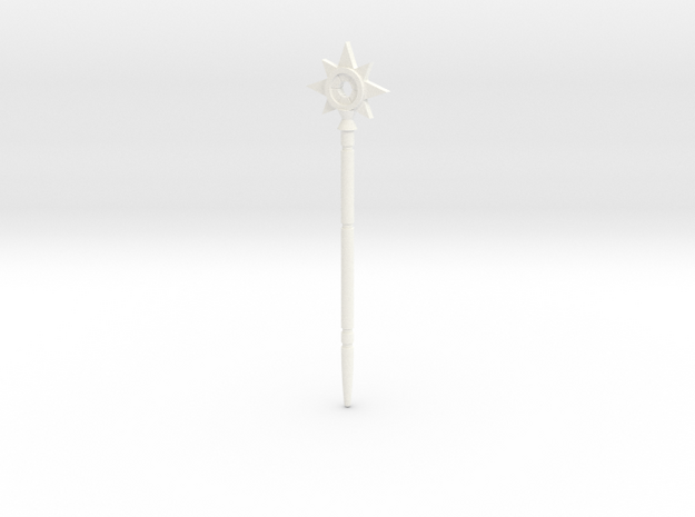 Magic wand of Trollan "star" in White Processed Versatile Plastic