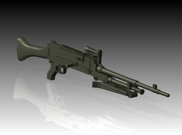 M240 General Purpose machine gun 1/24 in Tan Fine Detail Plastic