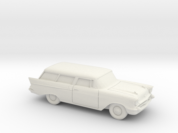 1/87 1957 Chevrolet One Fifty Nomad in White Natural Versatile Plastic