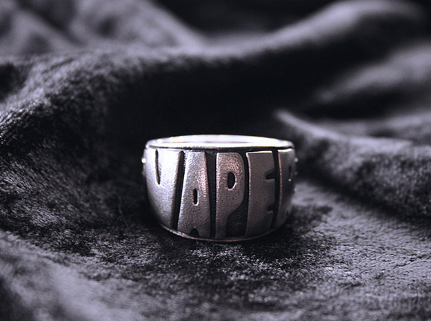 Ring Vaper size US 13 1/2  in Natural Silver