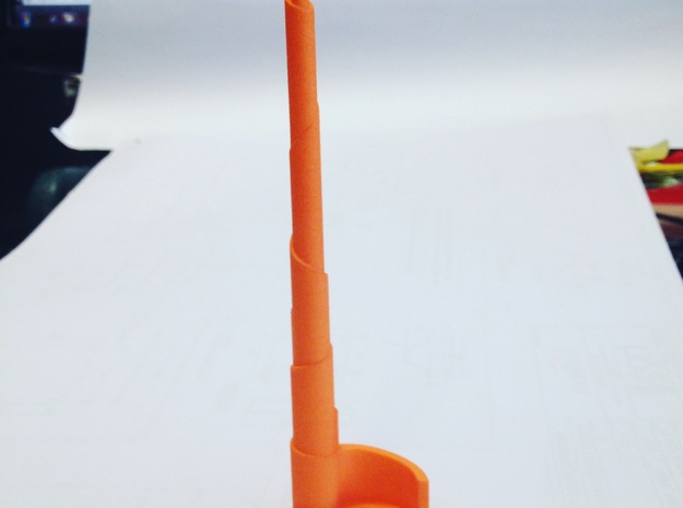 The Spire in Orange Processed Versatile Plastic