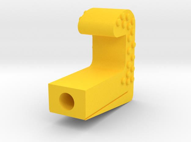 Wrist-fone-3a in Yellow Processed Versatile Plastic