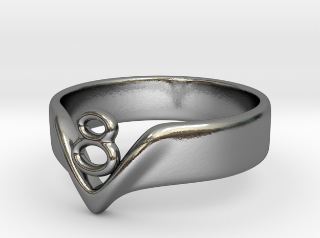 Ring3-size7 in Polished Silver
