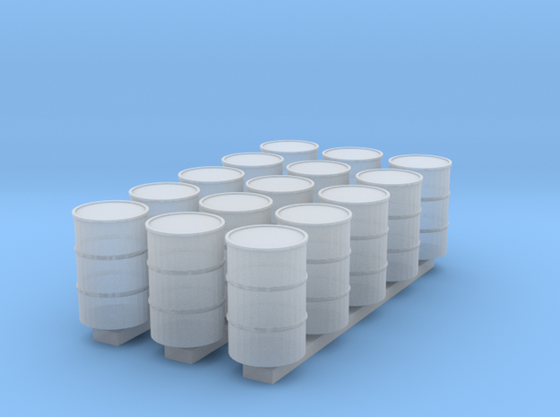 'N Scale' - (15) 55 Gallon Drums in Tan Fine Detail Plastic