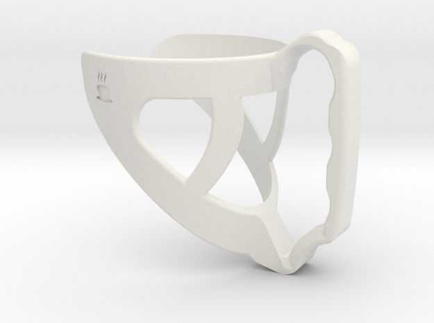 Mugify - Coffee cup handle for Starbucks Cups in White Natural Versatile Plastic