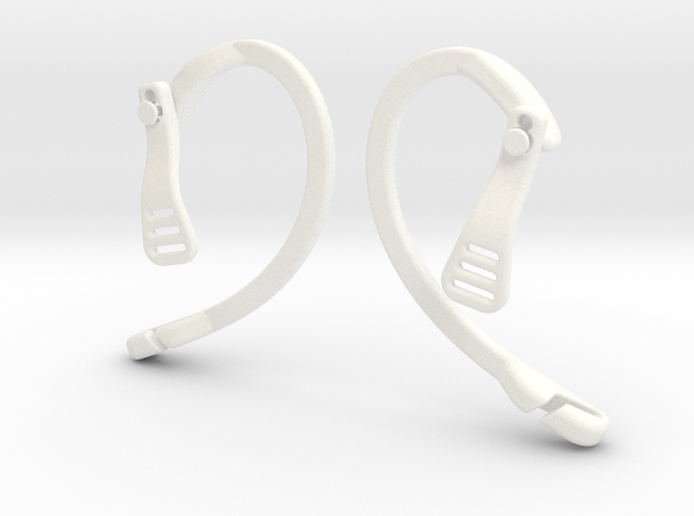 EnginEars- Active Earbud Adapters in White Processed Versatile Plastic