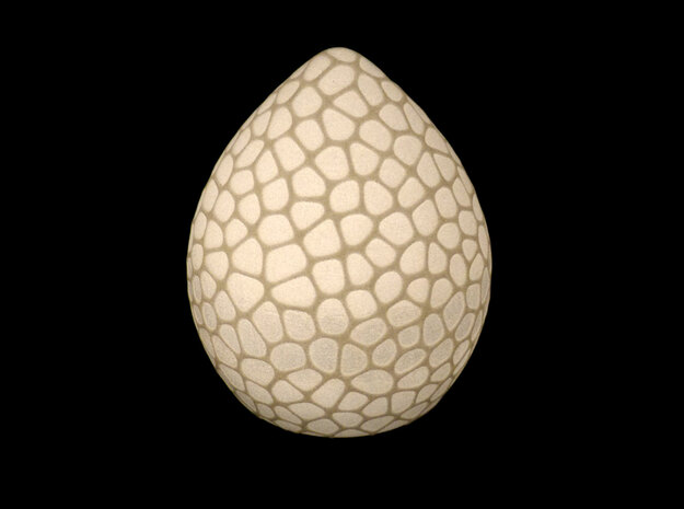 Dragon's Egg in White Natural Versatile Plastic