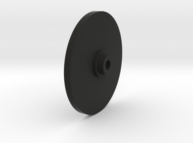 Wheel Disk in Black Natural Versatile Plastic