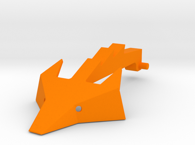 Foxic 1/10th scale arm and head  in Orange Processed Versatile Plastic