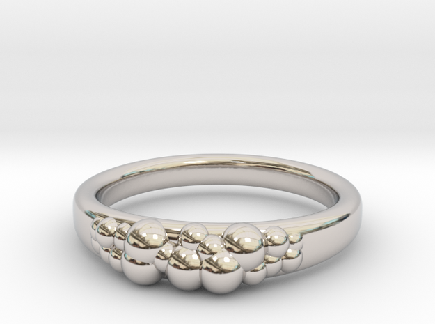 Bubble in Rhodium Plated Brass