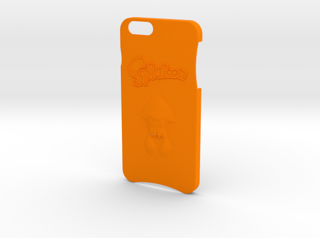 Iphone 6 Plus Splatoon Case in Orange Processed Versatile Plastic