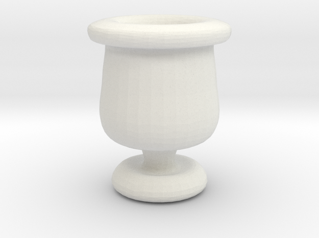 Mini Apothecary Pot - style 2 in White Natural Versatile Plastic
