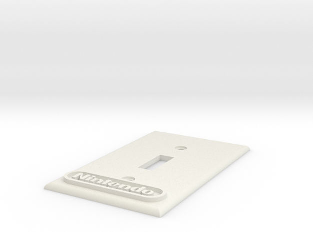 Nintendo Switch plate cover in White Natural Versatile Plastic