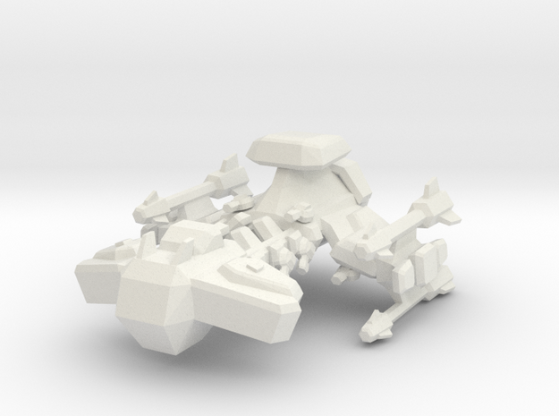 1/15000 Terran Battle Cruiser  in White Natural Versatile Plastic
