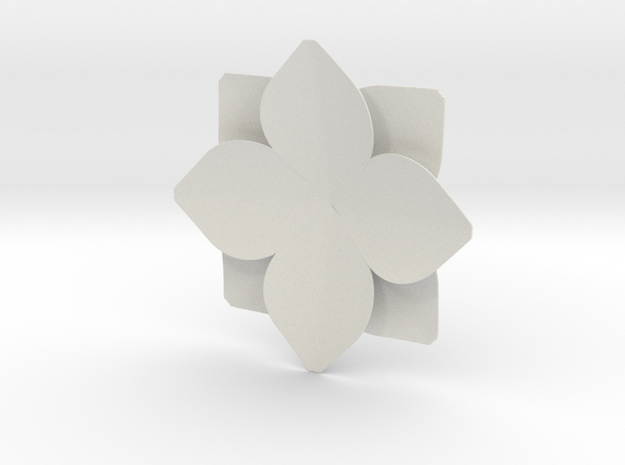 Flower in White Natural Versatile Plastic