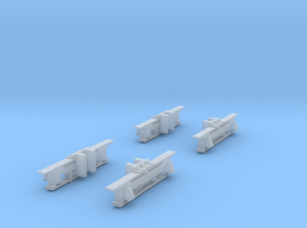 Sideframes for N Scale Baldwin Steeplecab in Smooth Fine Detail Plastic