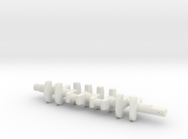 ScaledEngines_B18-crankshaft in White Natural Versatile Plastic