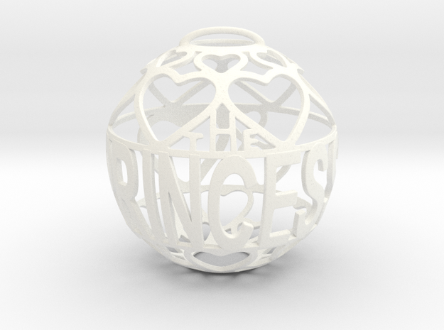 The Princess Lovaball in White Processed Versatile Plastic