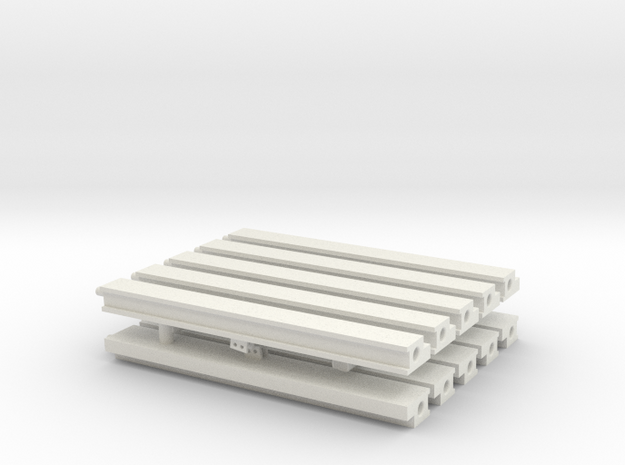 MOF Roof - Sides(10) in White Natural Versatile Plastic