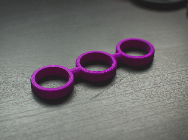 The Bar - Fidget Spinner in Purple Processed Versatile Plastic