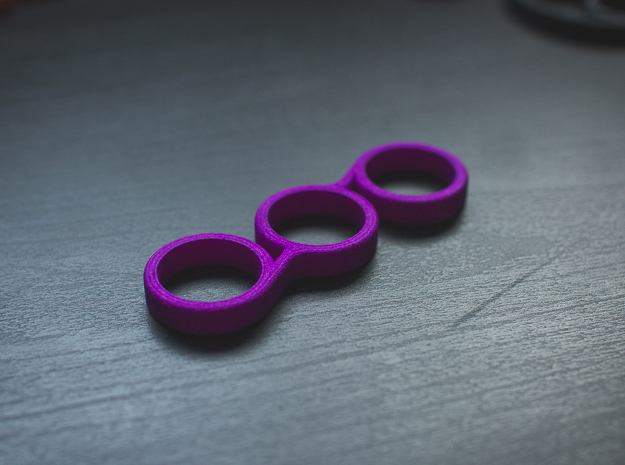 The Vyolet - Fidget Spinner - EDC in Purple Processed Versatile Plastic
