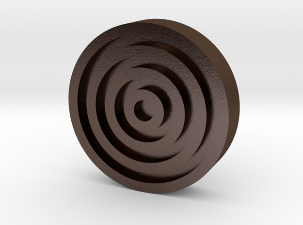 CoolSpin - Bottom Button only in Polished Bronze Steel