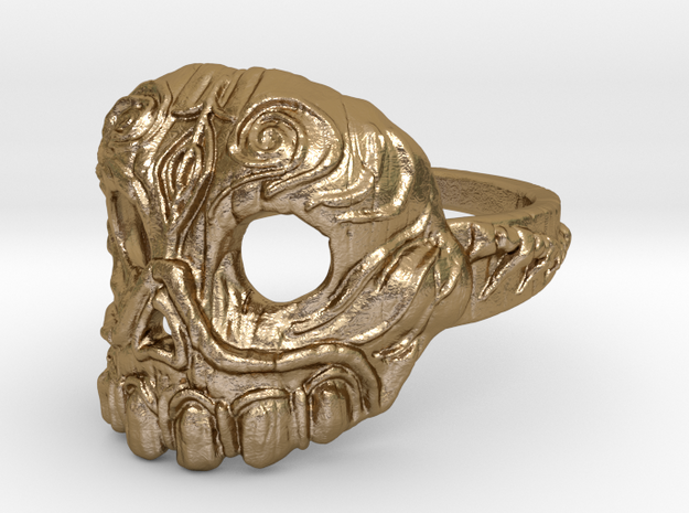 Dr. Killinger Ring Size 8 in Polished Gold Steel