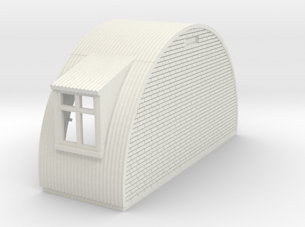 N-87-complete-nissen-hut-end-brick-wind-l-16-36-1a in White Natural Versatile Plastic