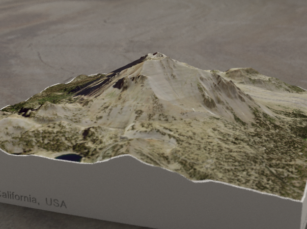 Lassen Peak, California, USA, 1:25000 in Full Color Sandstone
