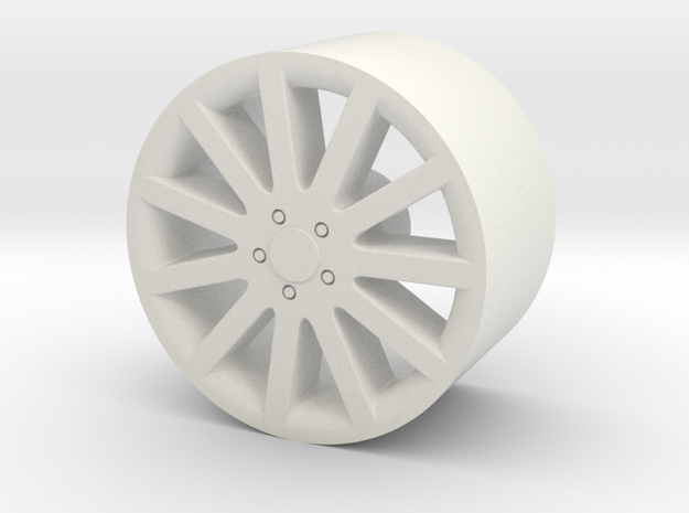 1/24 scale 11-spoke wheel for plastic model cars in White Natural Versatile Plastic