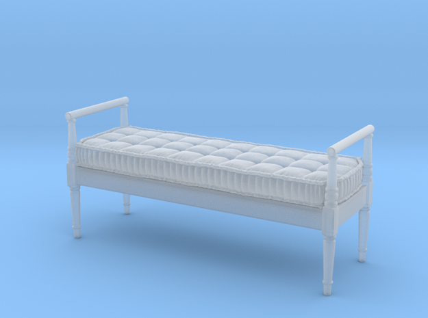 1:48 French Country Bench in Tan Fine Detail Plastic