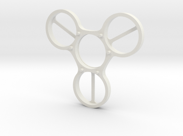 Undercover (Top Half) - Fidget Spinner in White Natural Versatile Plastic