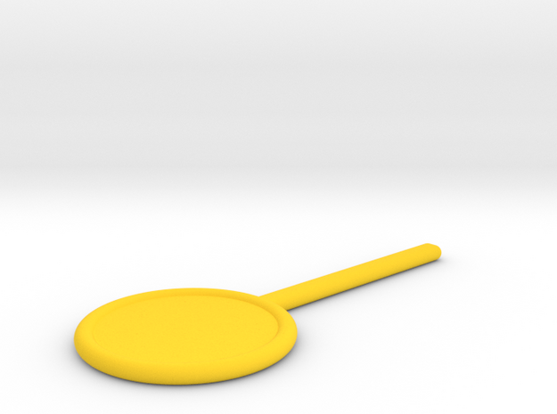 DIY Lollipop Paddle Trick in Yellow Processed Versatile Plastic