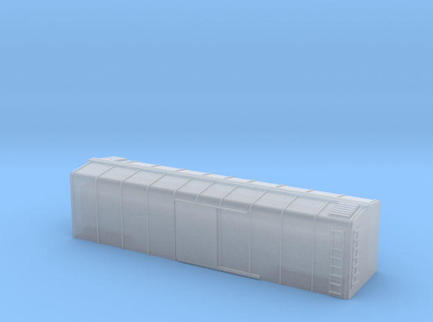 1/220 US Wagontop Boxcar in Smooth Fine Detail Plastic