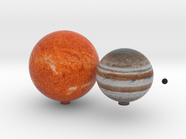 Proxima Centauri system & Jupiter to scale. in Full Color Sandstone