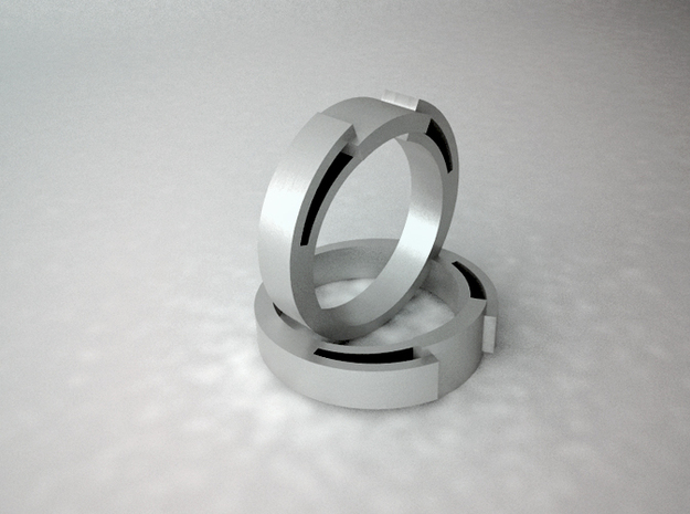 Snake Ring - Size 6.75 in White Natural Versatile Plastic