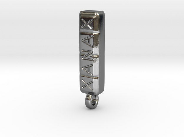 XANAX BAR in Fine Detail Polished Silver