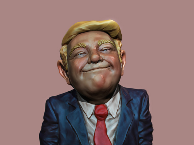 Donald Trump in Full Color Sandstone