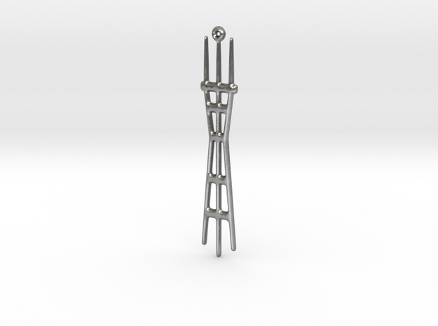 Sutro Tower in Natural Silver