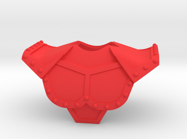 Prince Algor's Armor Single. in Red Processed Versatile Plastic