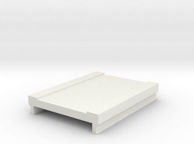 60mm Bridge Deck in White Natural Versatile Plastic