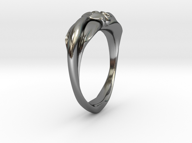 Heartring Size 11 in Polished Silver