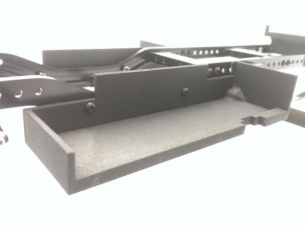 CMAX+Hilux LEFT Battery Tray in Black Natural Versatile Plastic