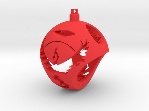Team Valor Christmas Ornament Ball in Red Processed Versatile Plastic