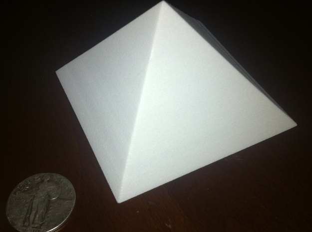 Great Pyramid in White Natural Versatile Plastic