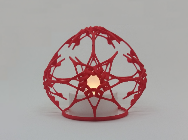Christmas Stars (dual purpose ornament) in Red Processed Versatile Plastic