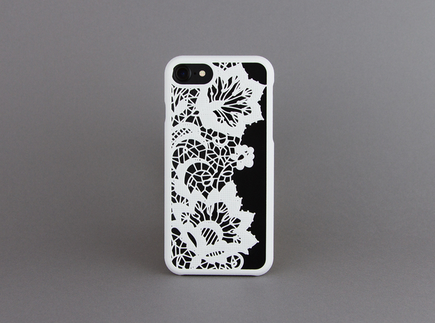 Lace - iphone 7 case in White Natural Versatile Plastic